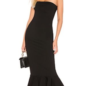 REVOLVE SUPERDOWN IZZY RUFFLE MAXI DRESS IN BLACK